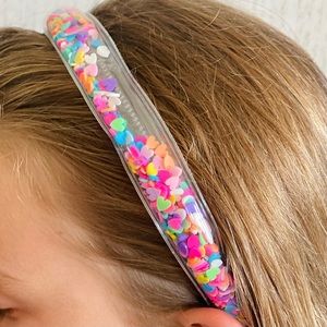 New Heart confetti shaker headband